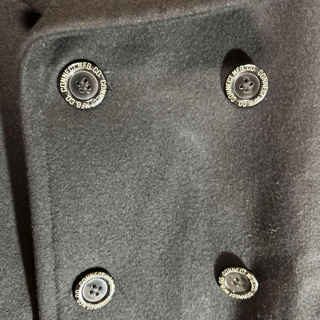 PHERROWS ピーコート POSJ1 ブラック M メンズ 裏地ストライプ