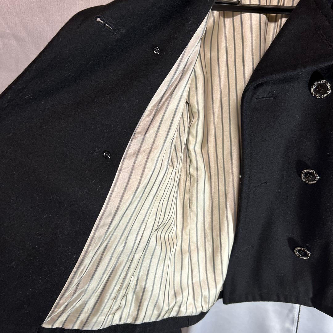 PHERROWS ピーコート POSJ1 ブラック M メンズ 裏地ストライプ