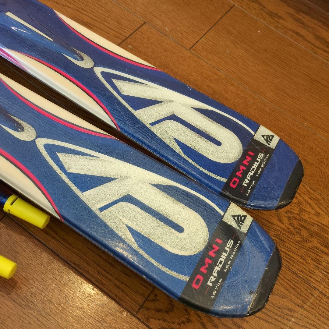 K2 167cm メンズスキー板 OMNI カーボンストック付
