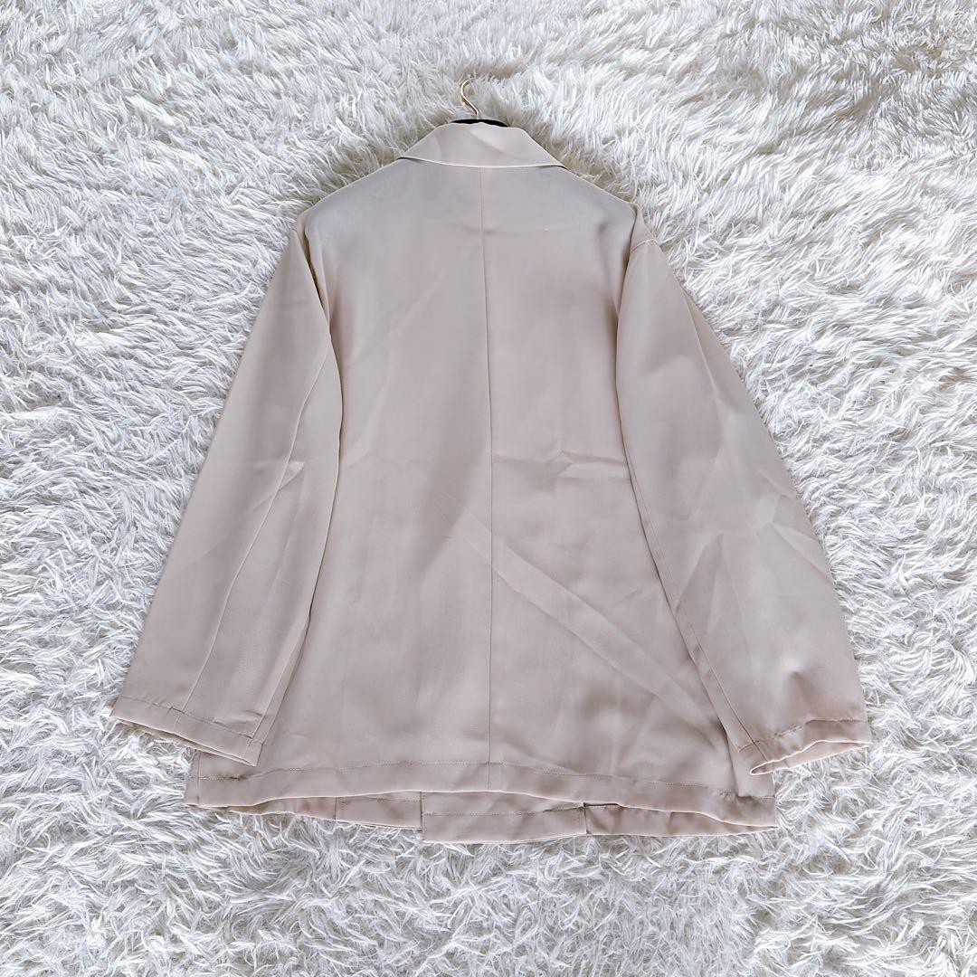 新品タグ付き【スローブイエナ】ダブルジャケット オーバサイズウォッシャブルシアー