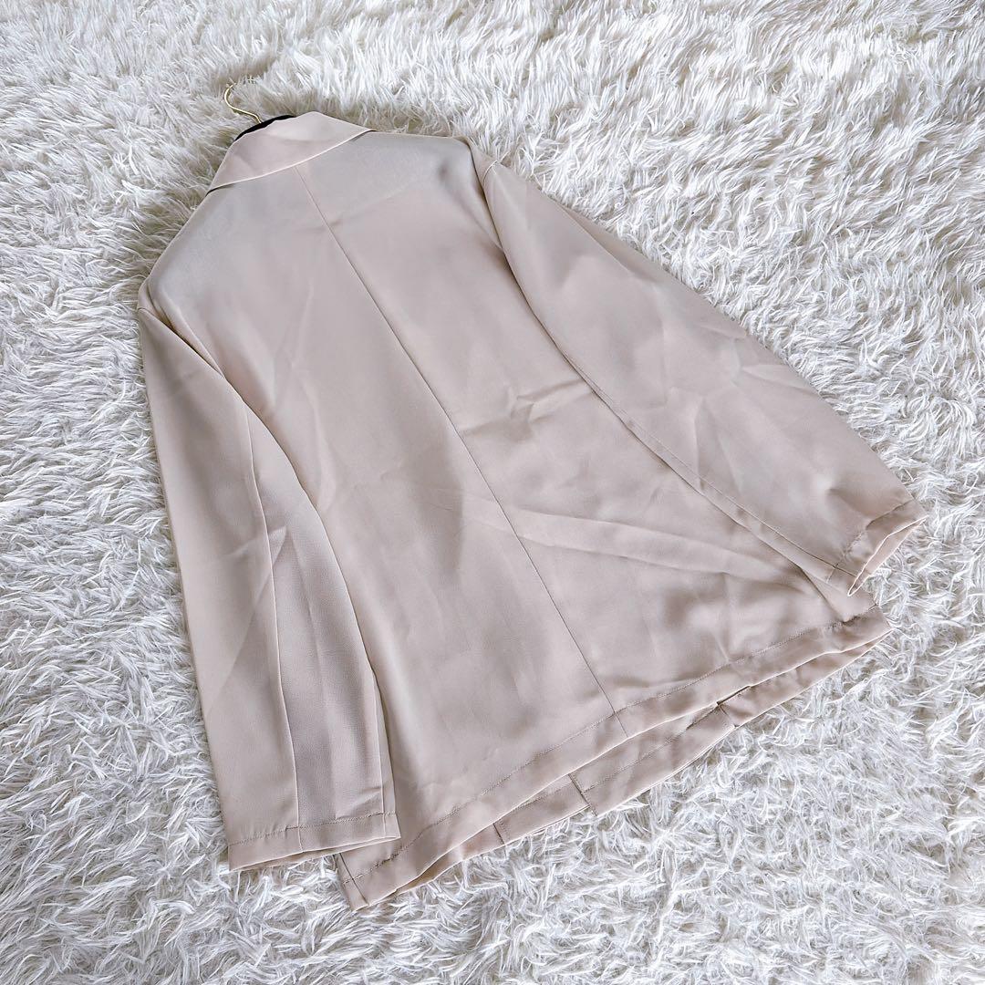 新品タグ付き【スローブイエナ】ダブルジャケット オーバサイズウォッシャブルシアー