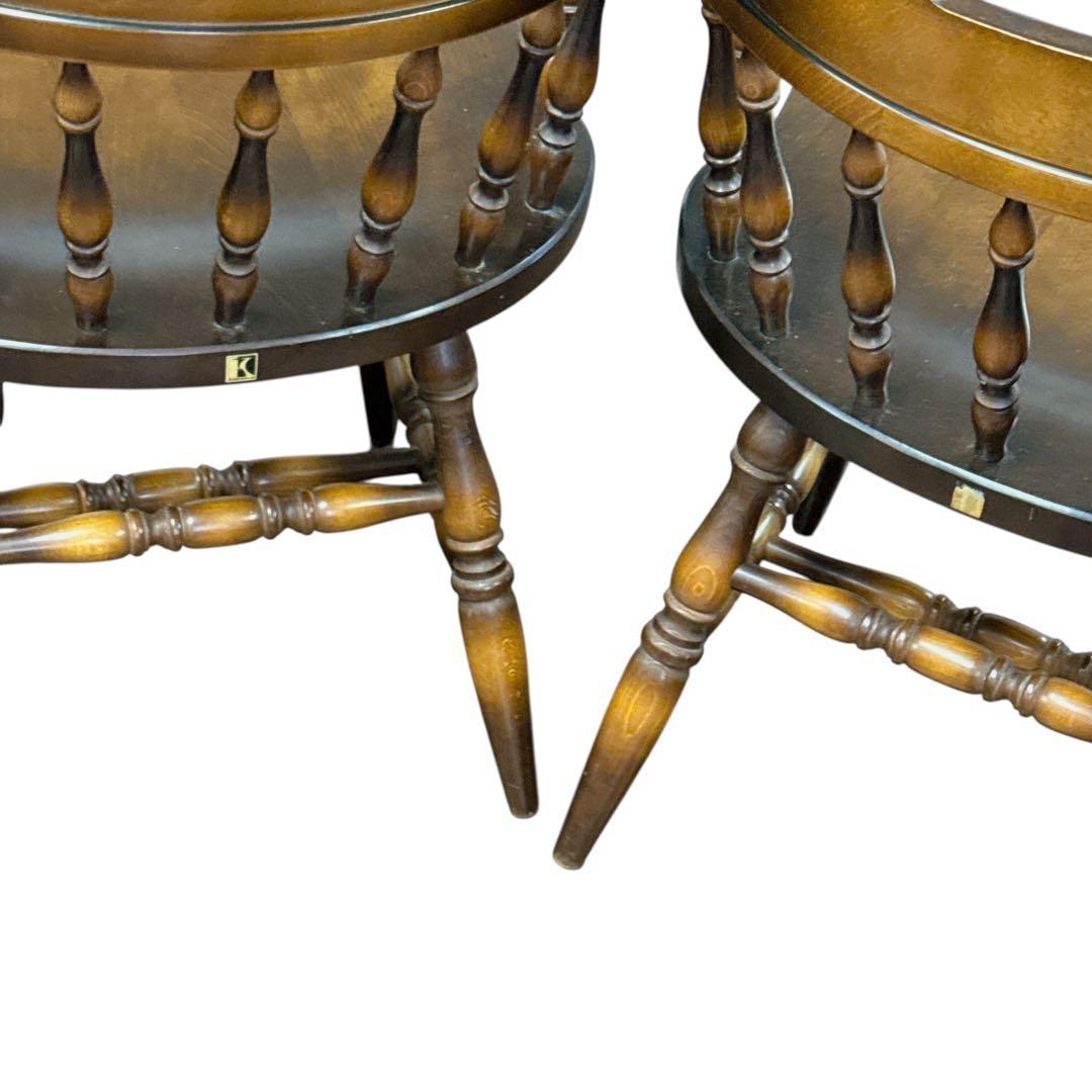 穂高 アームチェア 飛騨産業 キツツキ イス 2脚 ウインザーチェア