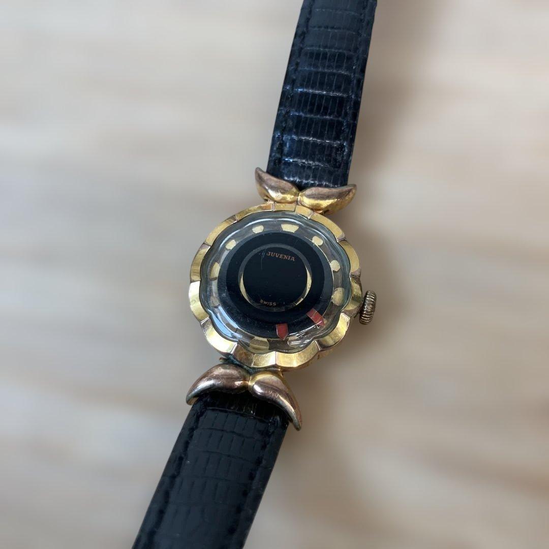 JUVENIA 1970年代ヴィンテージ ミステリーダイヤル 手巻き 腕時計