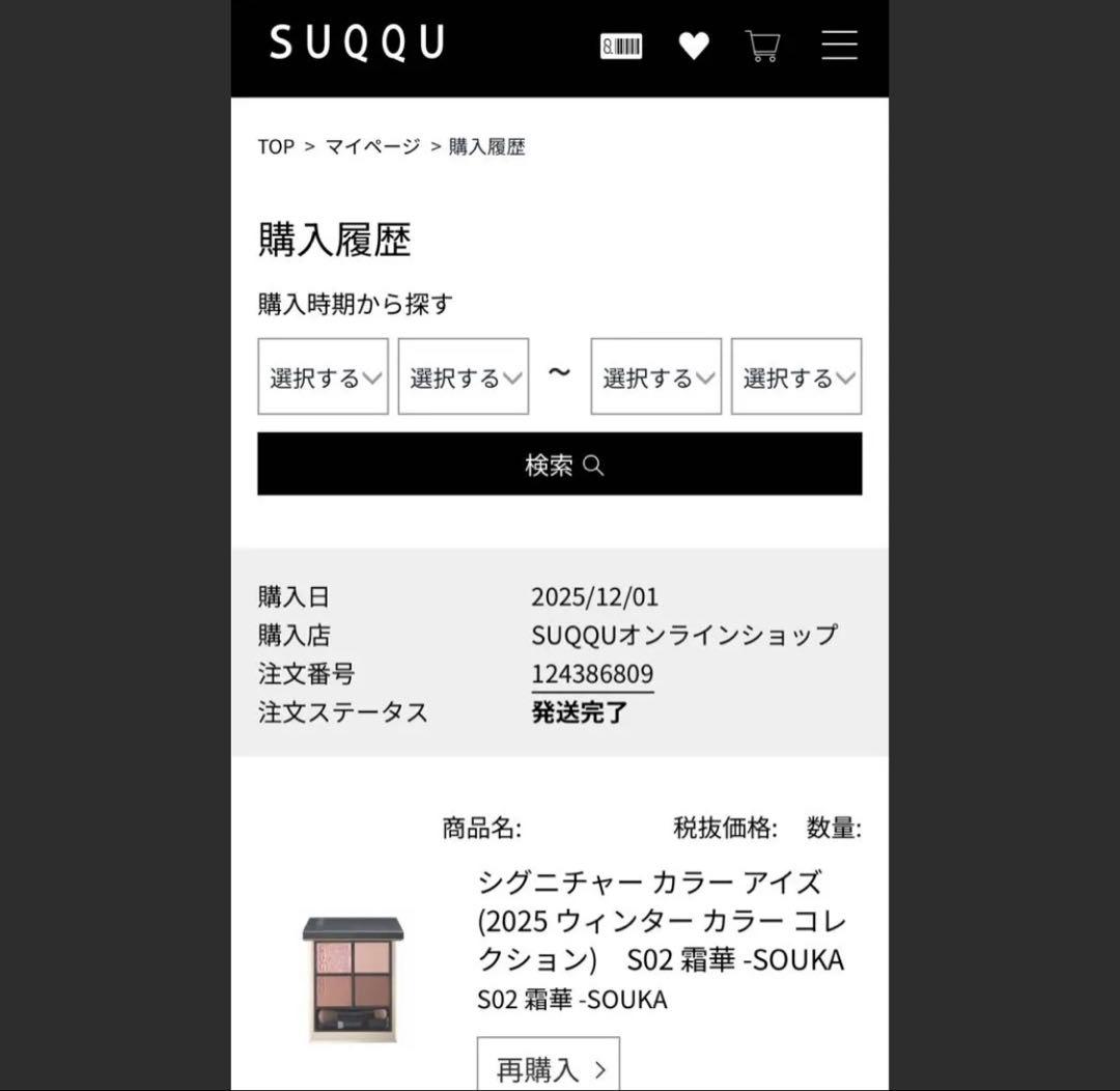 1度のみ使用☆【ブラシ未使用】 SUQQU シグニチャーカラーアイズS02