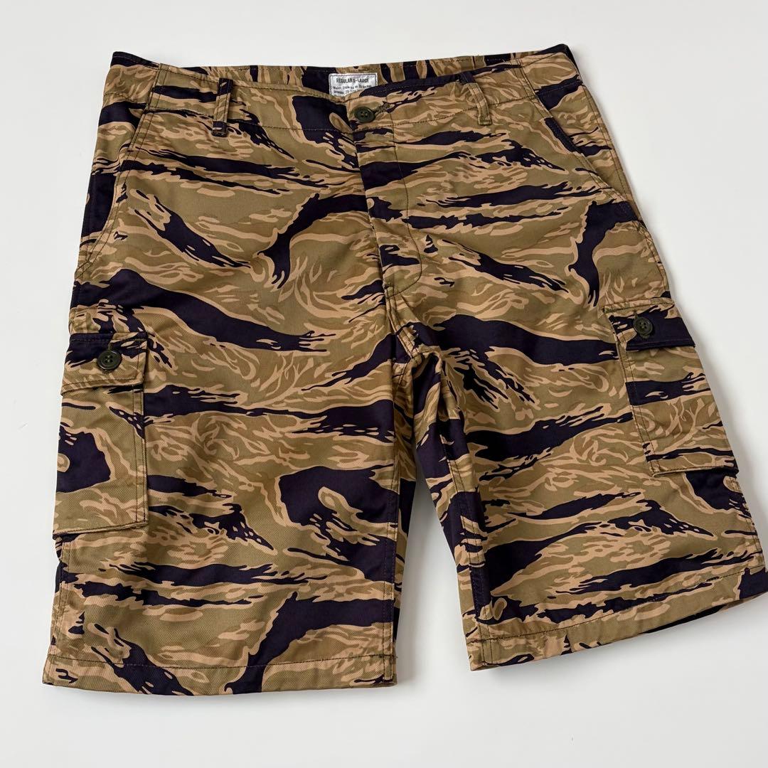 ほぼ新品★リアルマッコイズ ゴールドタイガー カーゴショーツ タイガーカモパンツ