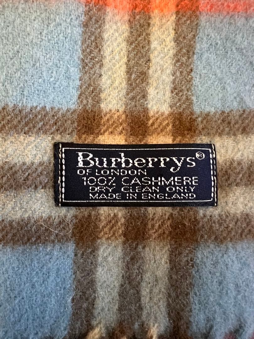 【美品】BURBERRY マフラーカシミヤ100%