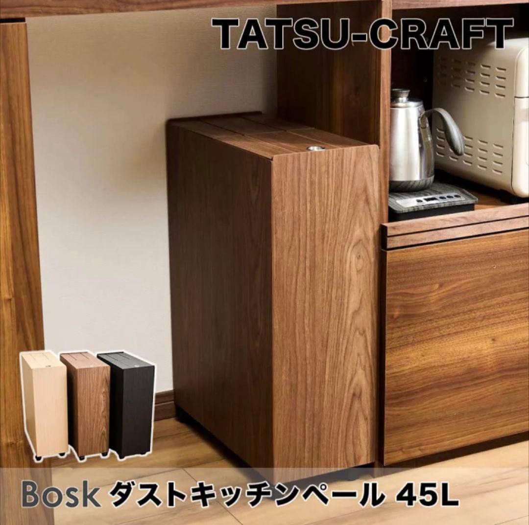 2個セット タツクラフト 45L ごみ箱 フタ付き 橋本達之助工芸　日本製