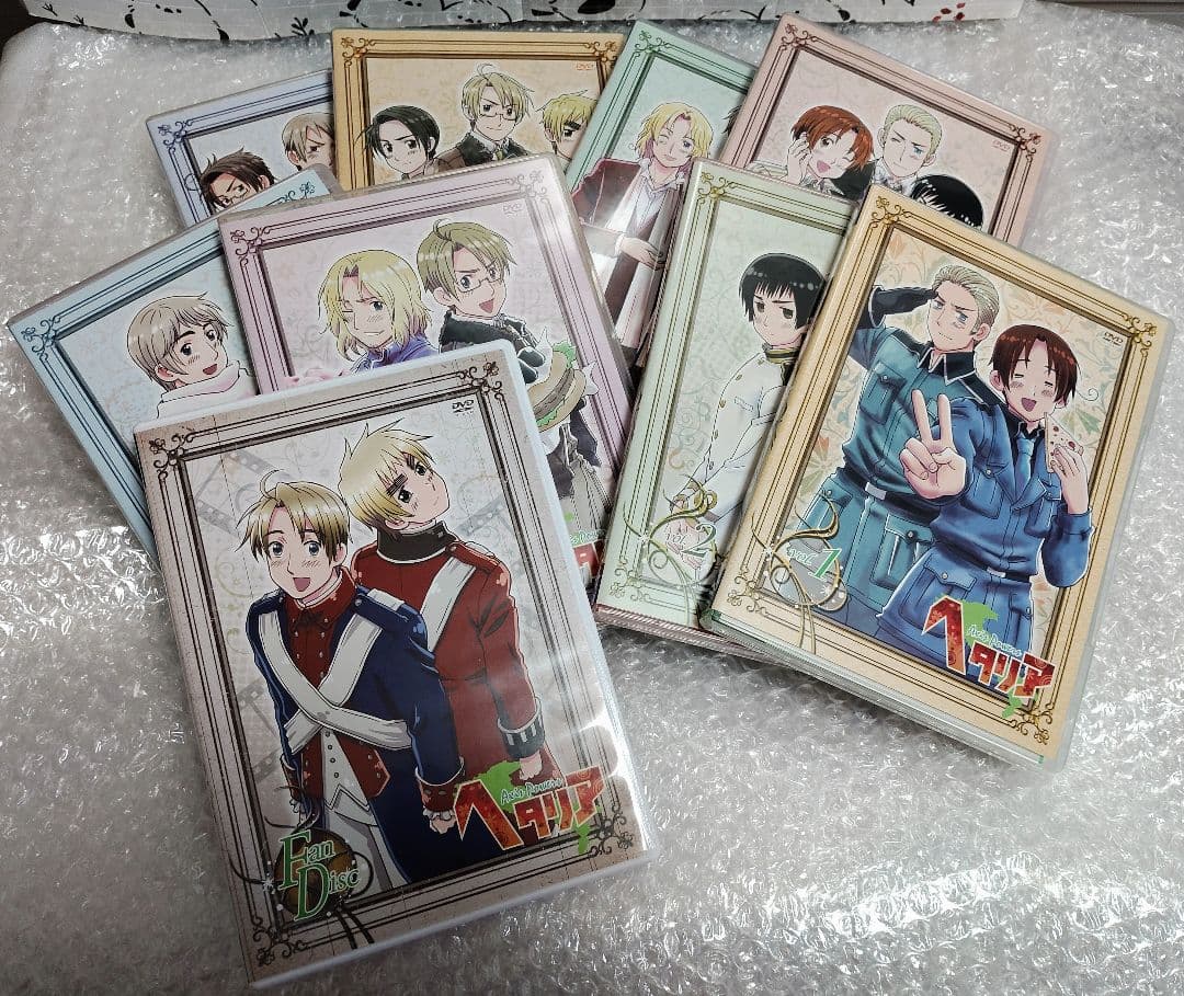 値下 ヘタリア Axis Powers 全8巻 初回限定版 FanDiscDVD