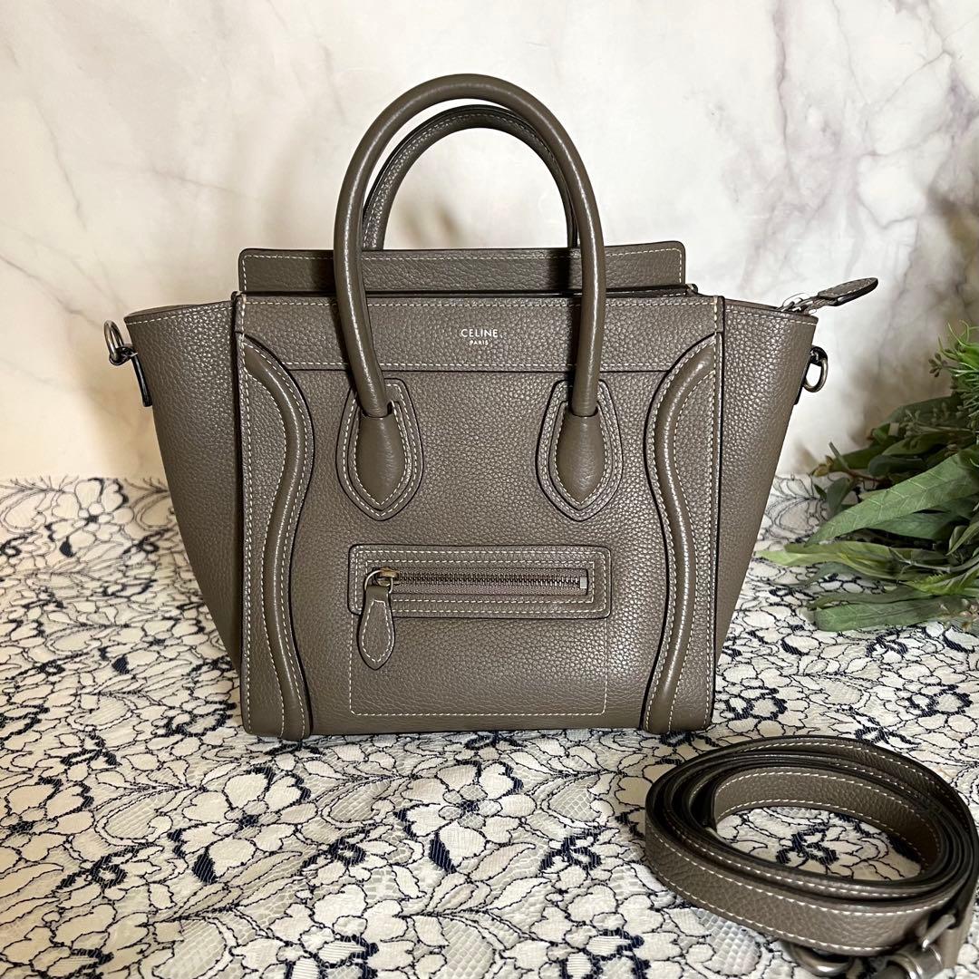 CELINE セリーヌ【美品】ラゲージ ナノ ショルダーバッグ