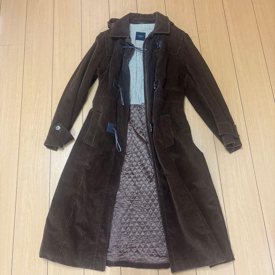 【希少】マックスマーラ　ダッフル　ロング　コート　コーデュロイ ブラウン