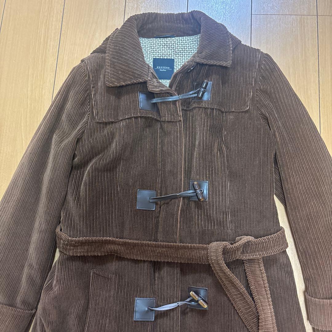 【希少】マックスマーラ　ダッフル　ロング　コート　コーデュロイ ブラウン