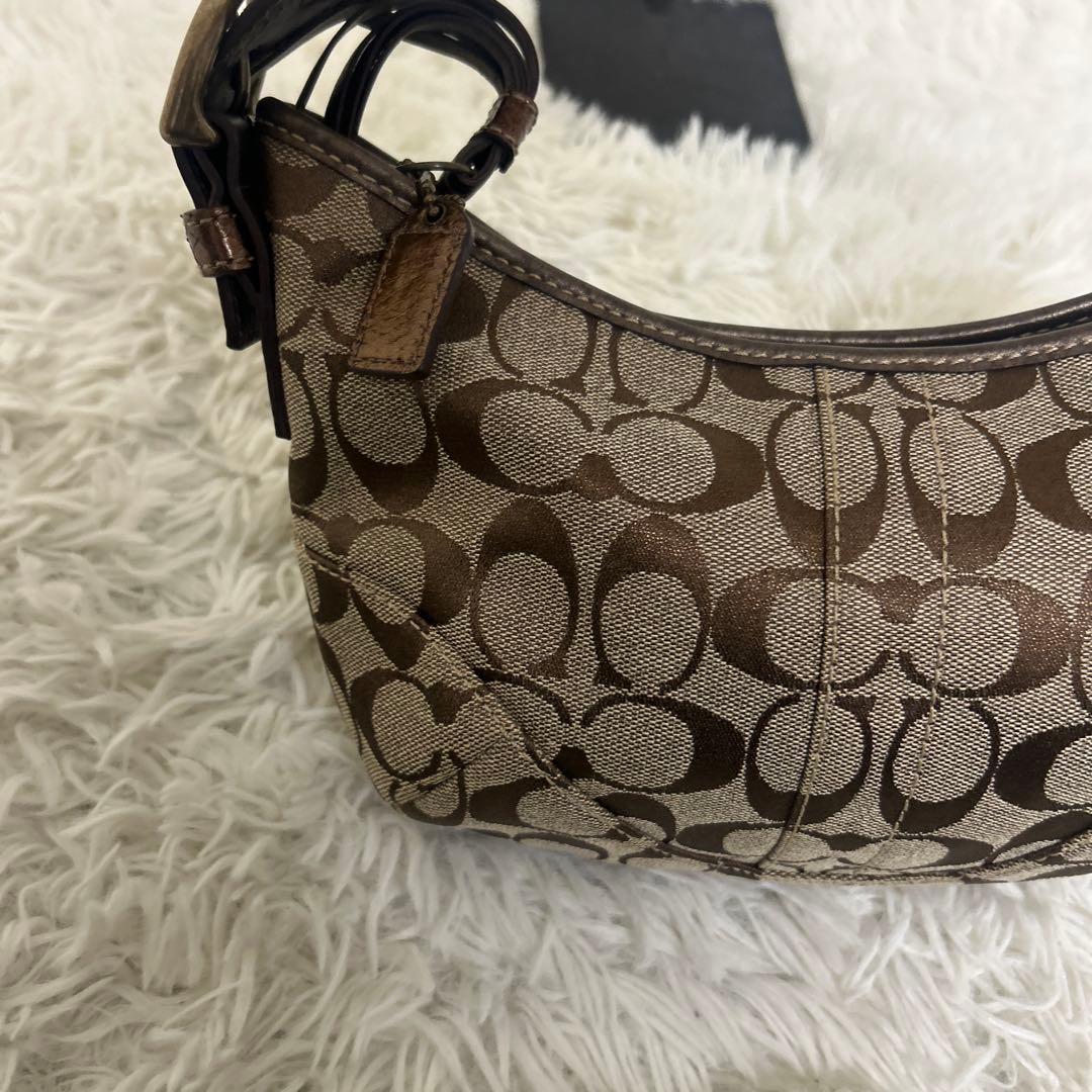【極美品】COACH ワンショルダー シグネチャー パイソンショルダー
