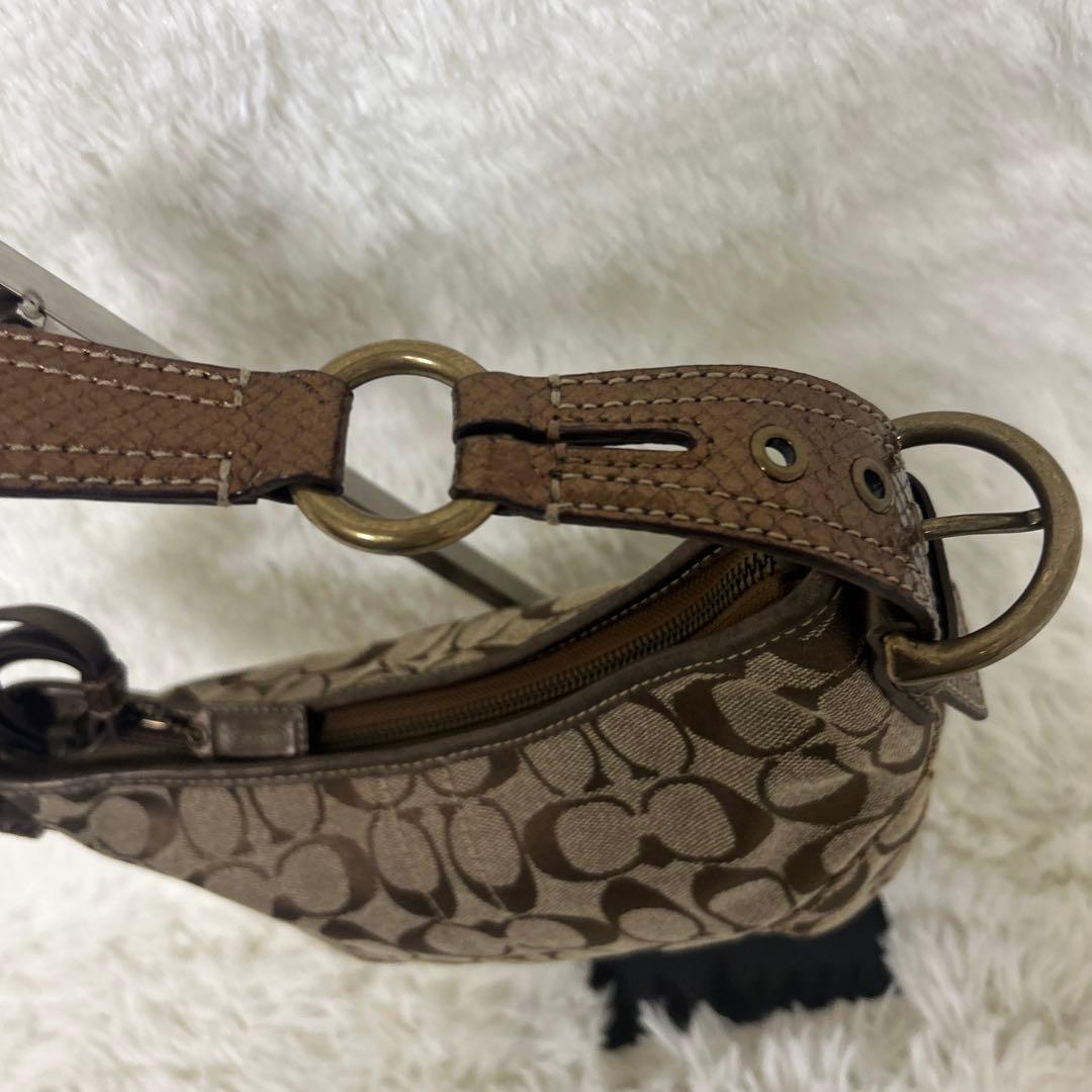 【極美品】COACH ワンショルダー シグネチャー パイソンショルダー