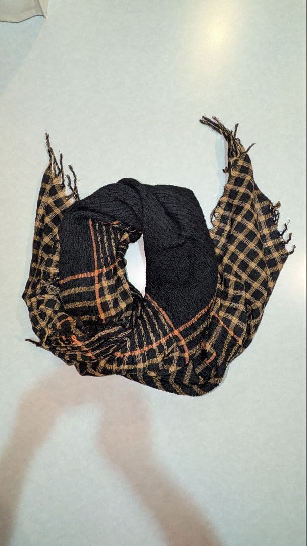 ISSEY MIYAKE シャーリング風プリーツ大判ストール