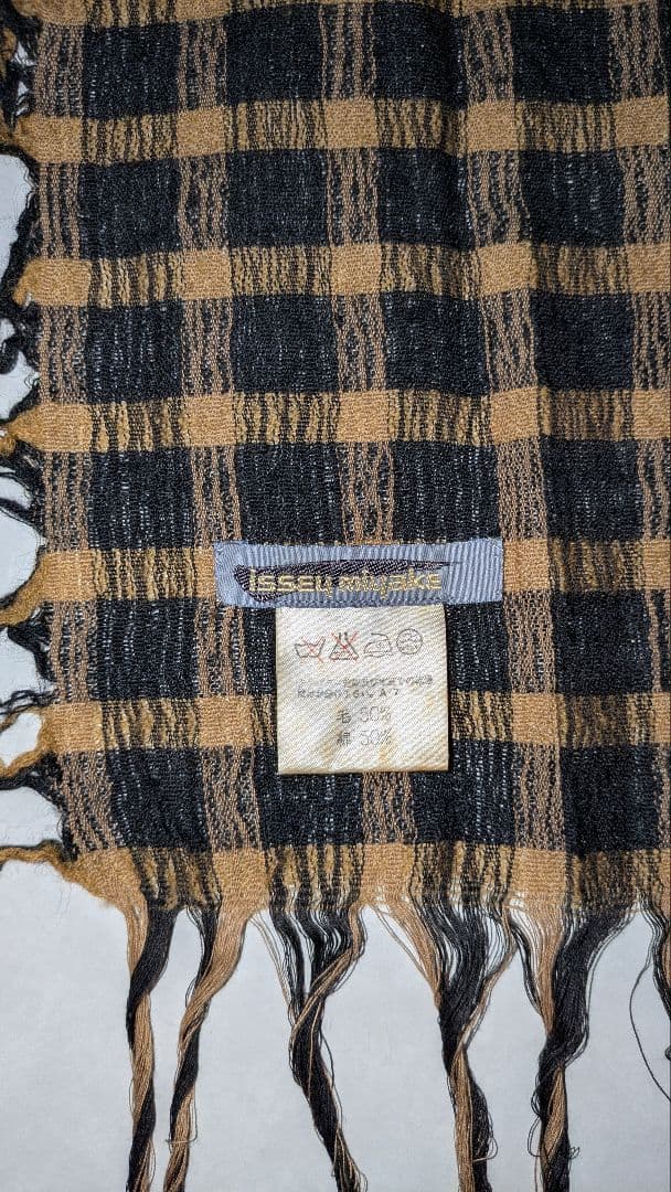 ISSEY MIYAKE シャーリング風プリーツ大判ストール