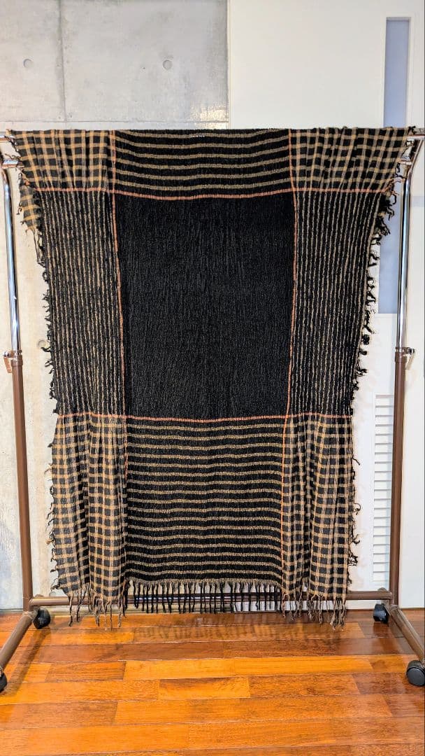 ISSEY MIYAKE シャーリング風プリーツ大判ストール