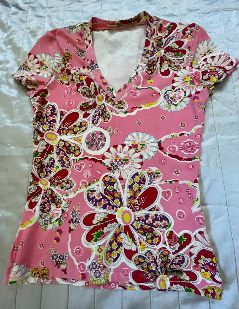 ジョン・ガリアーノ レディース 花柄Tシャツ S