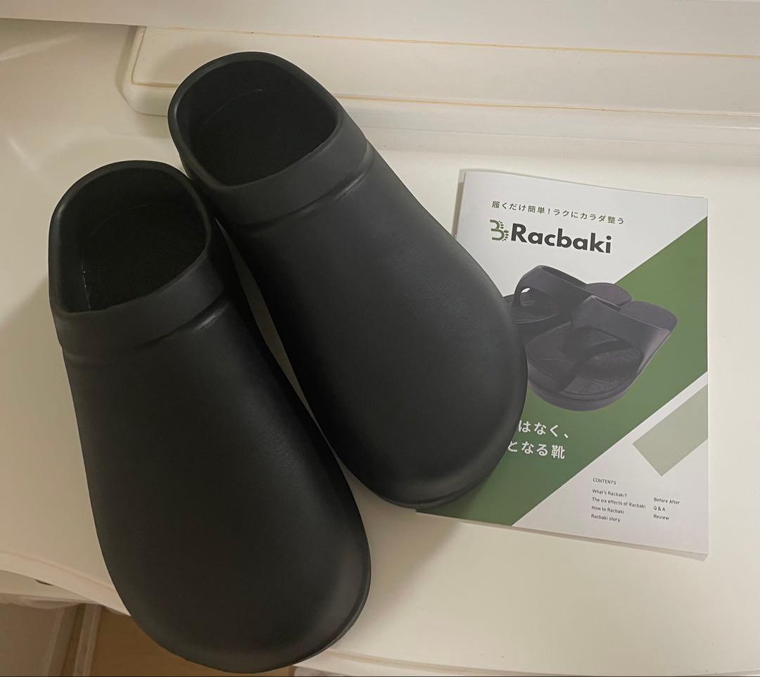 Racbaki(ラクバキ) イージーサボ　ブラック 26.0〜27.0cm