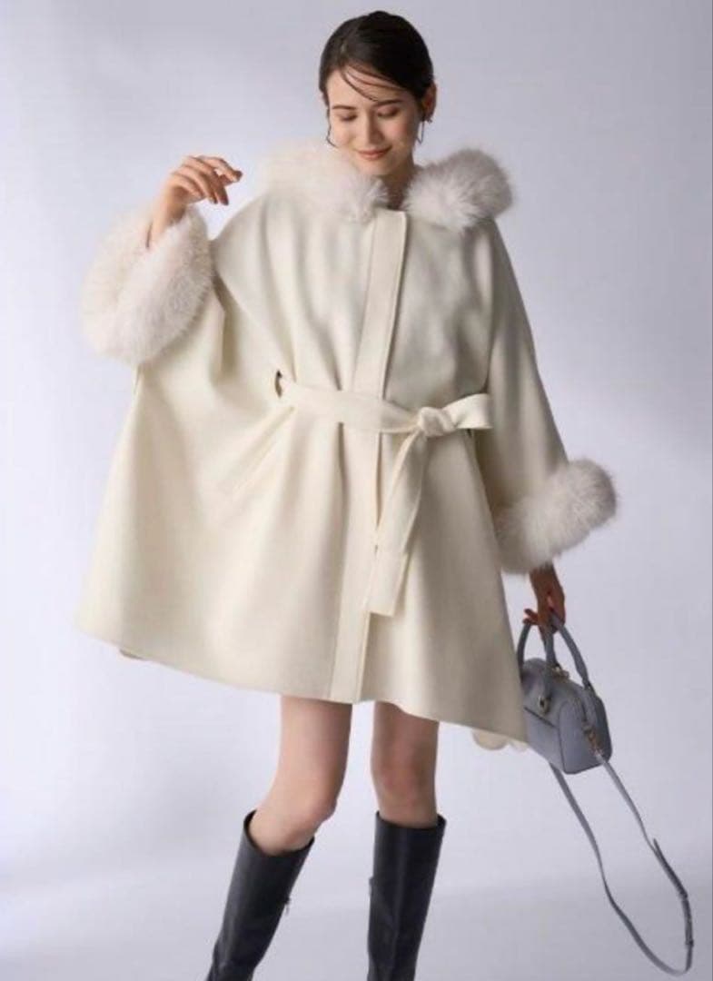 CELFORD♡ファーポンチョコート　2024年A/W