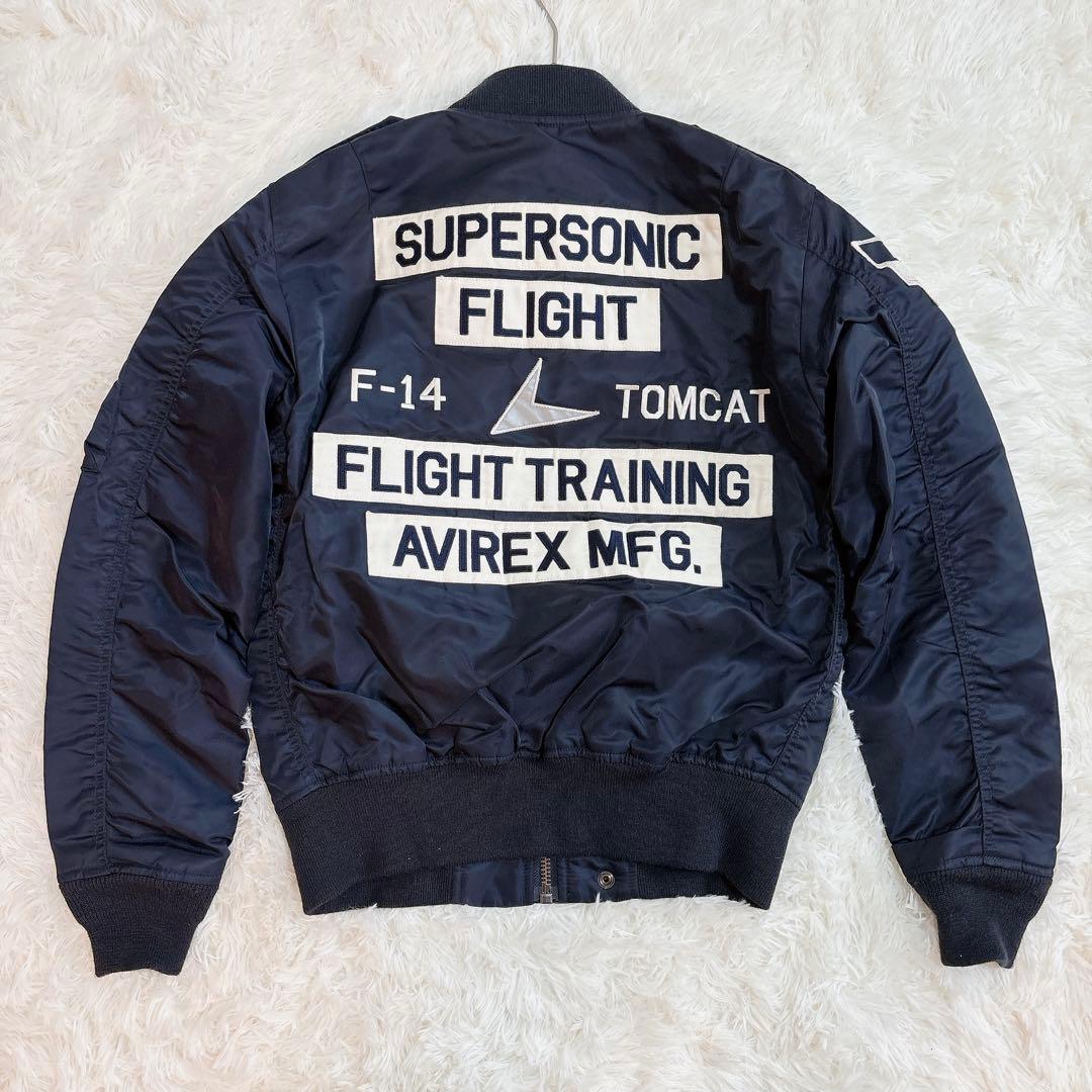 AVIREX トムキャットワッペン MA-1 フライトジャケット Mサイズ