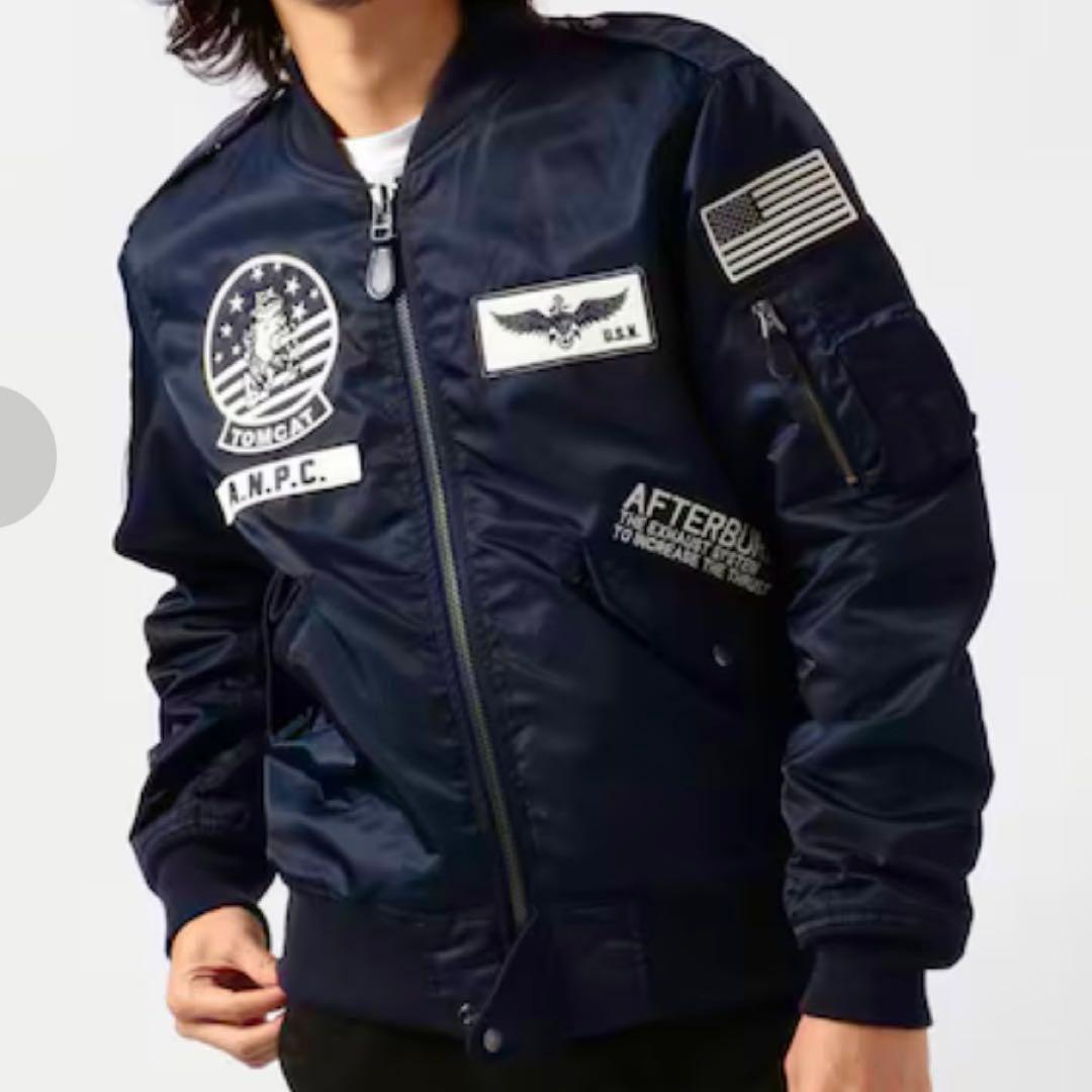 AVIREX トムキャットワッペン MA-1 フライトジャケット Mサイズ