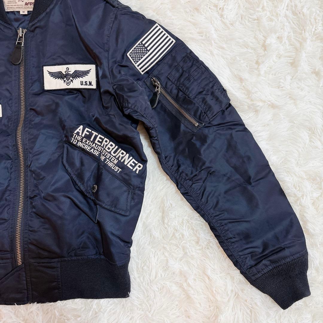 AVIREX トムキャットワッペン MA-1 フライトジャケット Mサイズ