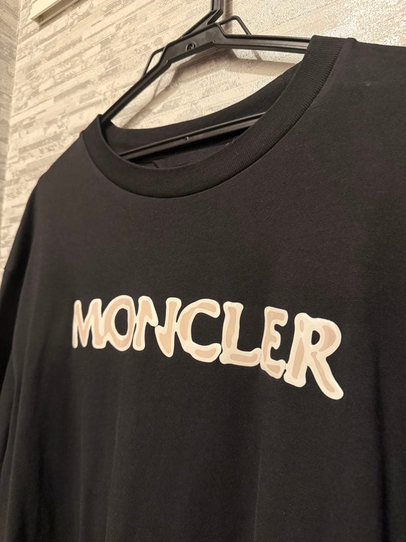 ベジータ MONCLER 24AWロゴプリント 長袖Tシャツ