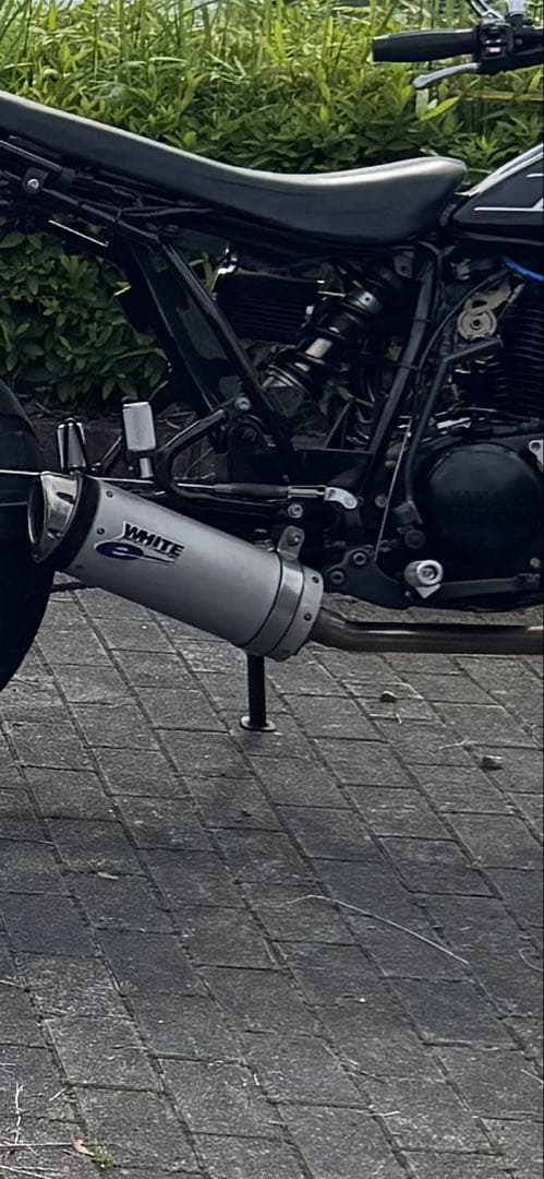 WHITE TW225/200 社外マフラー 絶版品！