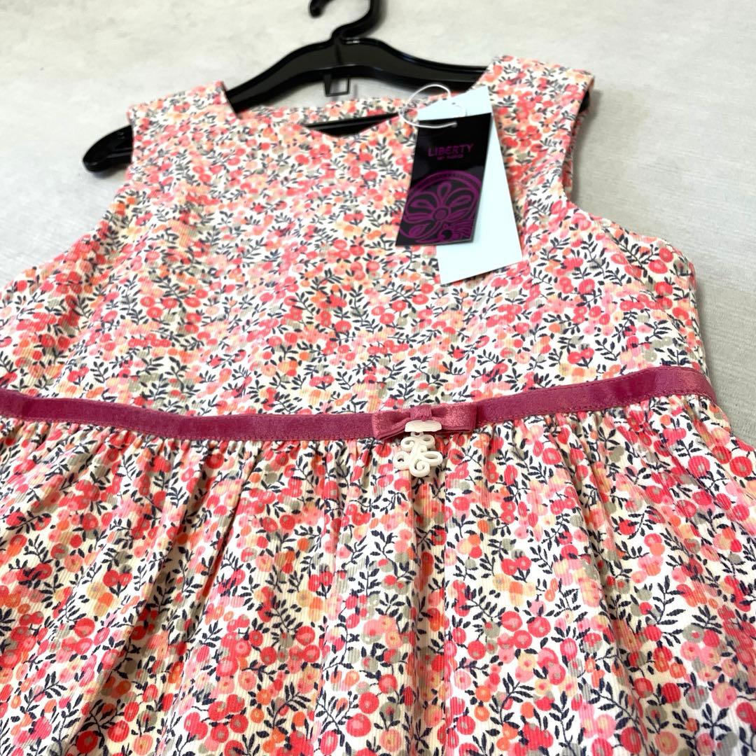 新品未使用　タルティーヌエショコラ　ワンピース　リバティ　140