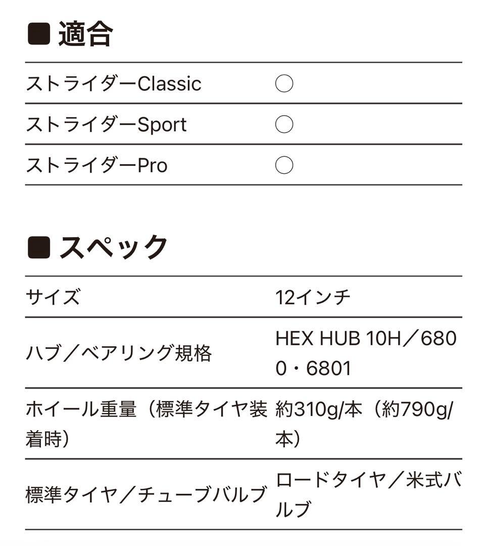 DADDYLAB HEX-WHEEL タイヤセット　ストライダー