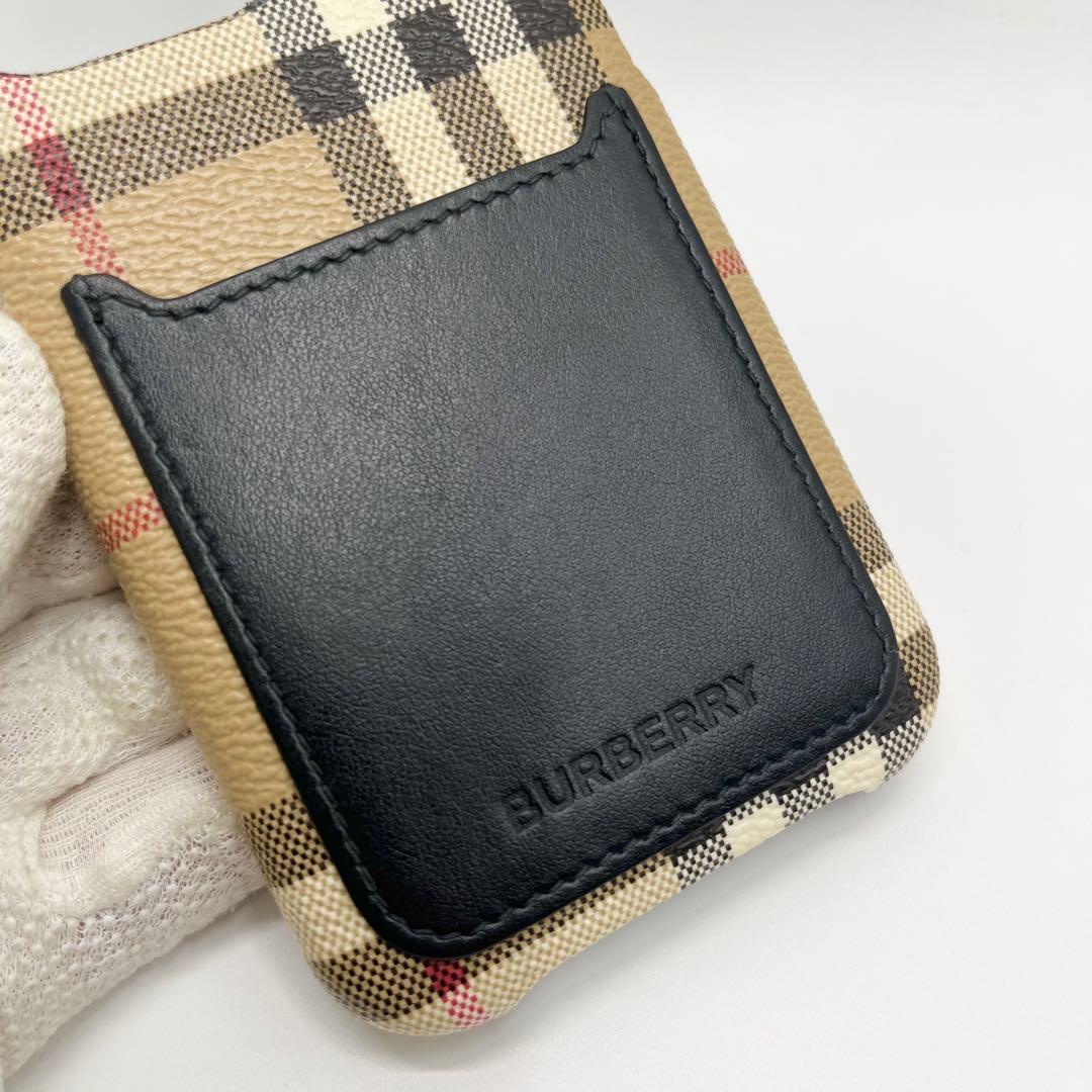 【極美品】バーバリー　iPhoneケース　iPhone14pro ノバチェック