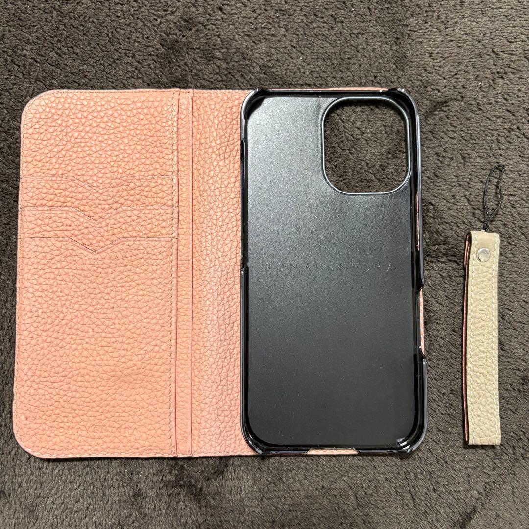 BONAVENTURA iPhone 16 ケース シュリンクレザー　手帳