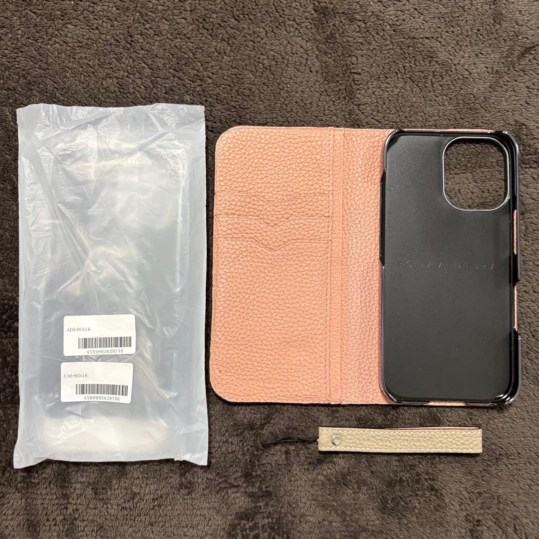 BONAVENTURA iPhone 16 ケース シュリンクレザー　手帳