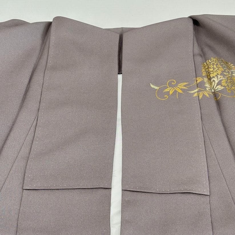 ゆりのはな　訪問着　金彩　銀彩　友禅ボカシ　丹後ちりめん　落款　正絹　L201
