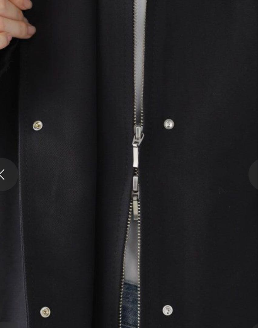 コットンダブルクロスリブカラーコート　スピックアンドスパン