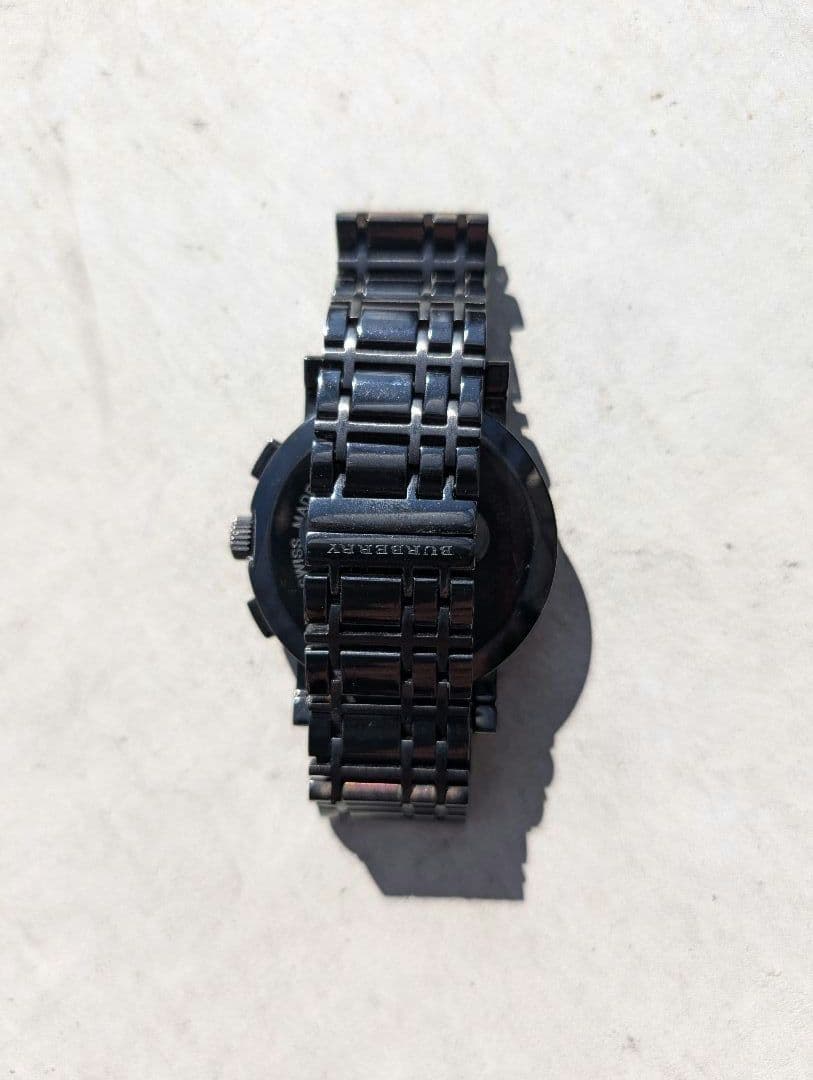 バーバリー Burberry 腕時計 クロノグラフ BU1373 ブラック 電池