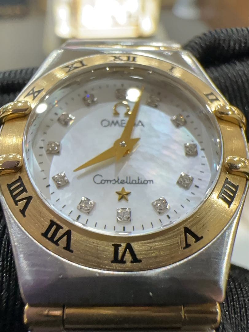 オメガ OMEGA 腕時計コンステレーション　レディースクォーツ　コンビベルト