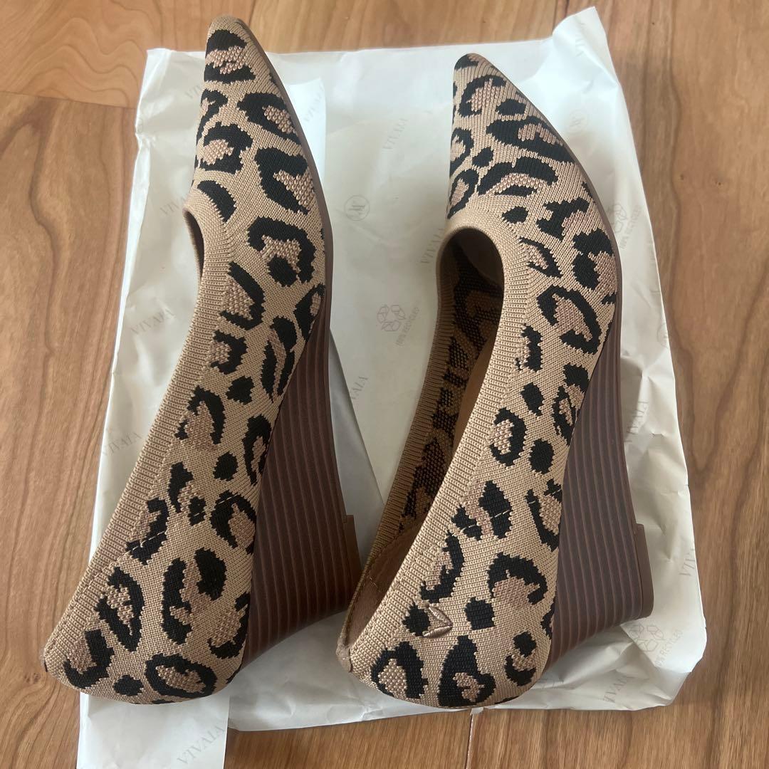 お値下げしました！！ VIVAIAヒールパンプス(ヒョウ柄)