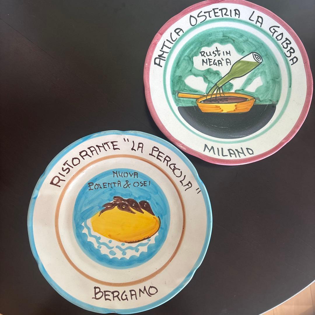 ブオンリコルド　BUON RICORDO 非売品　絵皿　イタリア　2枚セット
