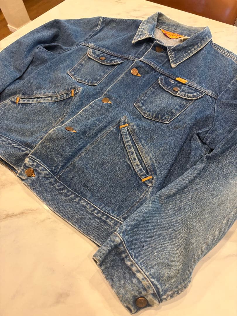 アメリカ製　70s RUSTLER デニムジャケット L ヴィンテージ