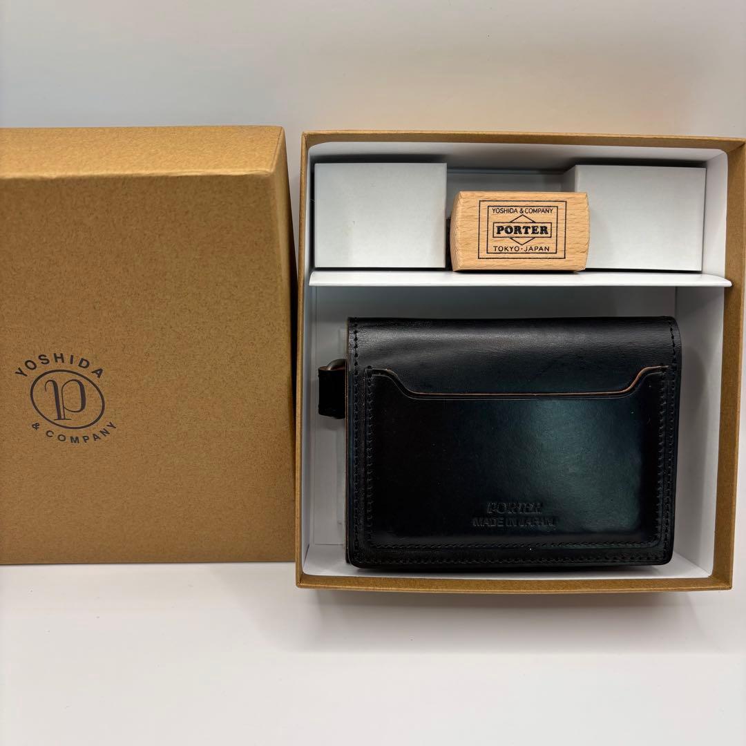 付属品　PORTER DUKE WALLET 三つ折り財布　ブラック　レザー