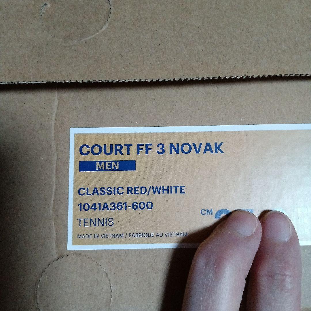 asics COURT FF 3 NOVAK 26cm テニスシューズ