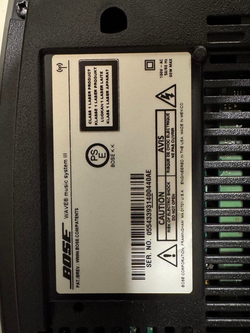 その他 <Bluetooth> BOSE Wave Music System III