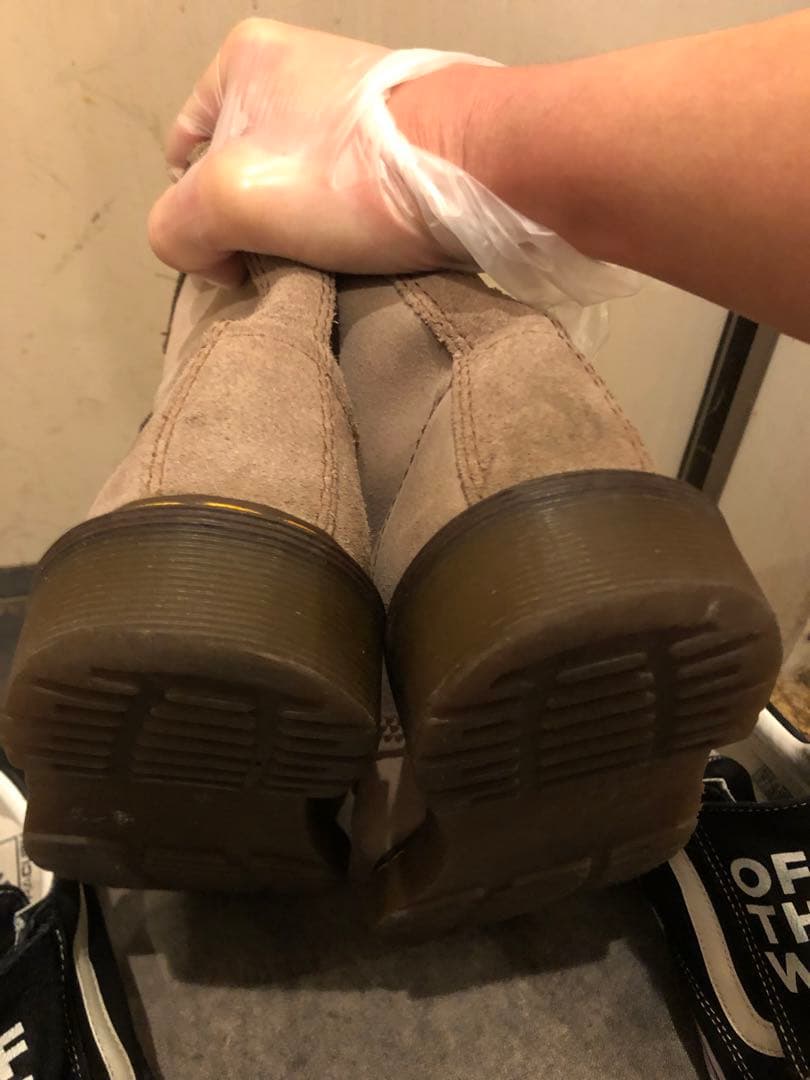 Dr.Martins ベージュ 希少 イングランド製 UK8 ブーツ 限定値下げ