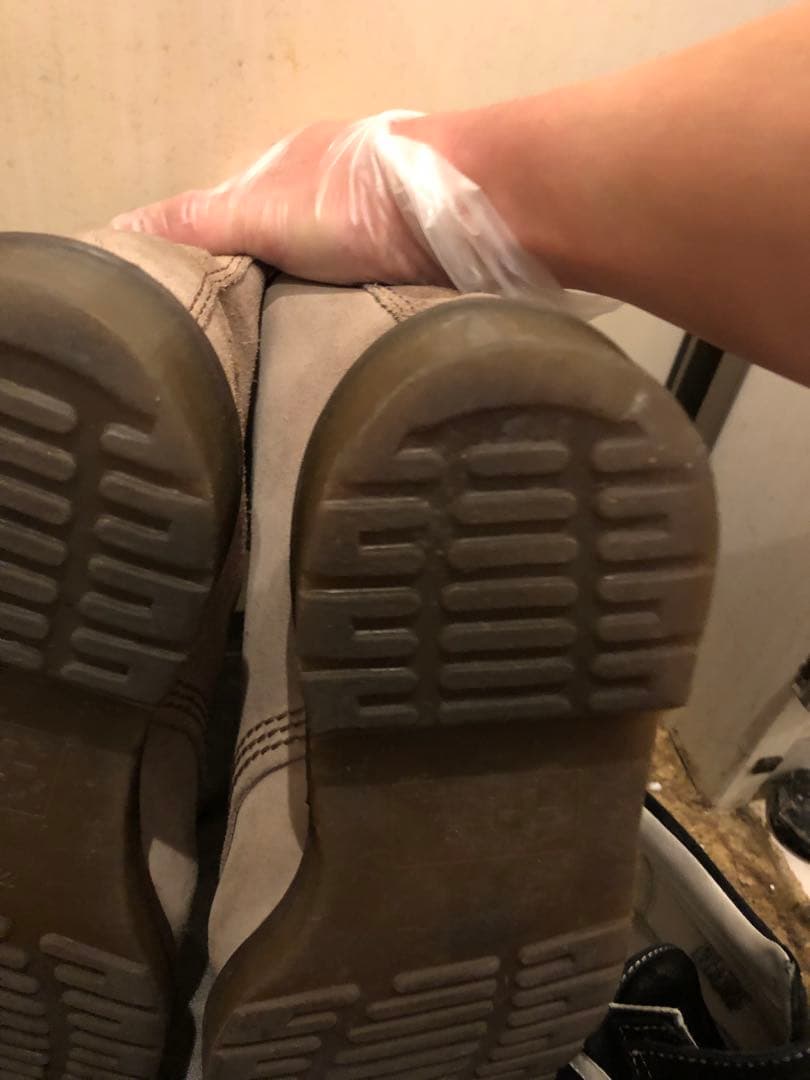 Dr.Martins ベージュ 希少 イングランド製 UK8 ブーツ 限定値下げ