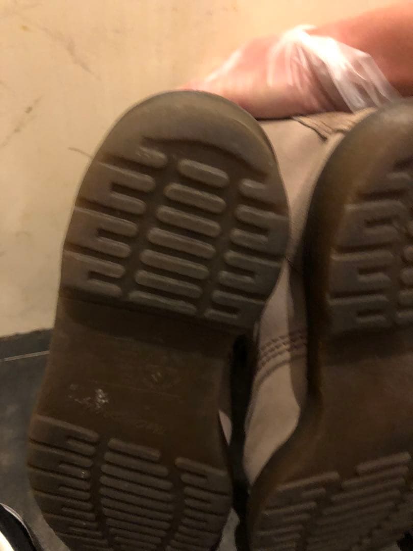 Dr.Martins ベージュ 希少 イングランド製 UK8 ブーツ 限定値下げ