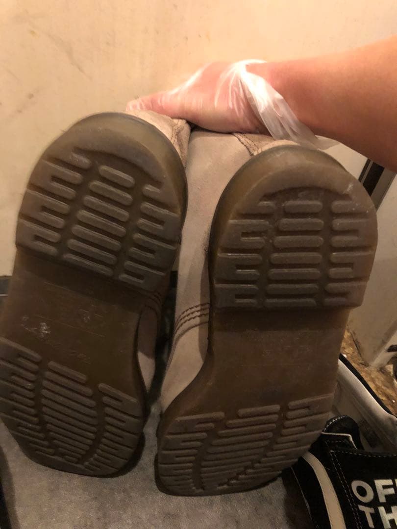 Dr.Martins ベージュ 希少 イングランド製 UK8 ブーツ 限定値下げ