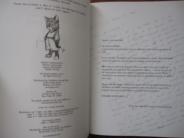 Blacksad: The Sketch Files　ブラックサッド 黒猫探偵