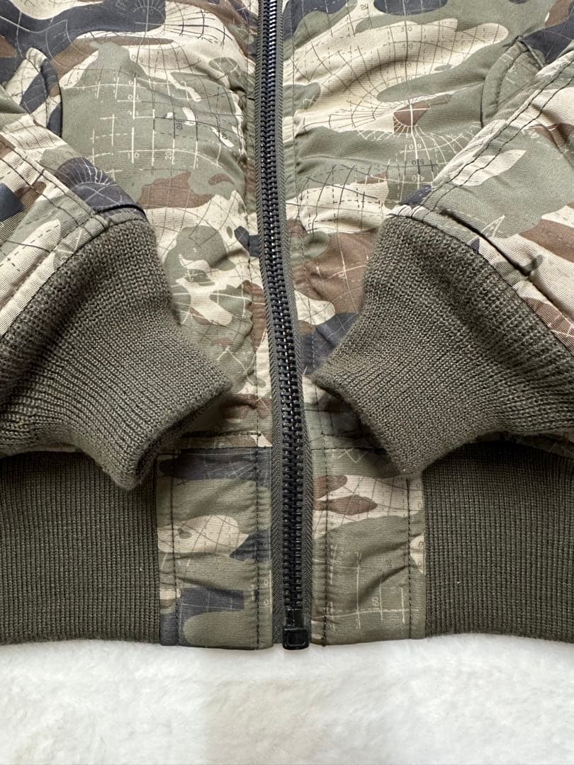 goSOLDOUT AVIREX MA-1 ジャケット 迷彩マッププリント