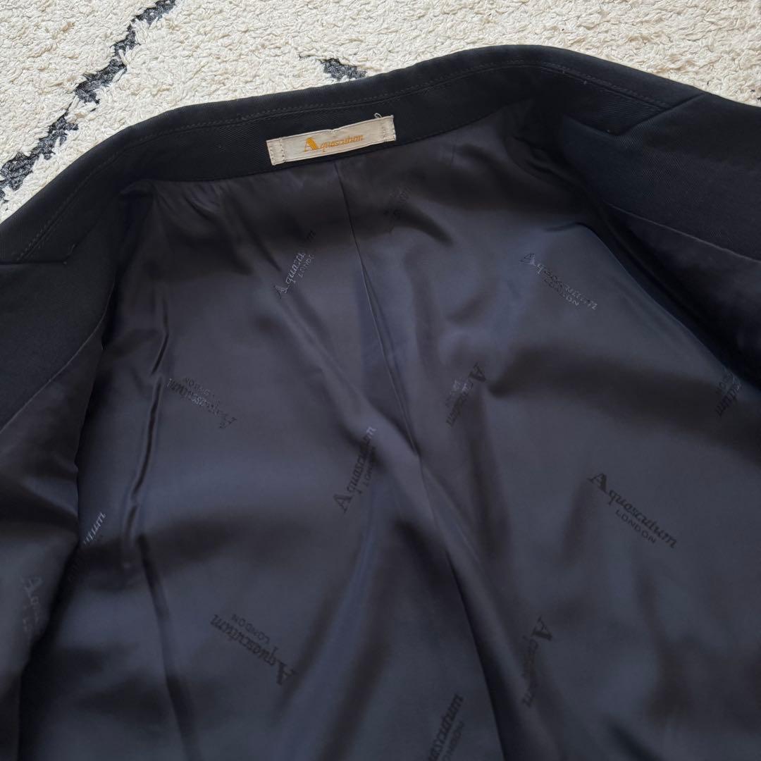 大きいサイズ　アクアスキュータム　紺ブレ　ブレザー　ダブル　6B ネイビー　13